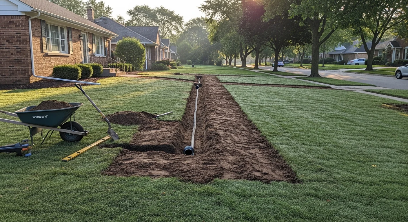 Professional drainage system installation and repair